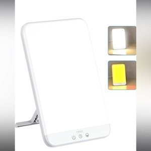 Light Therapy Lamp, UV-FREE, Ultra-Thin Therapy Light, Timer Function